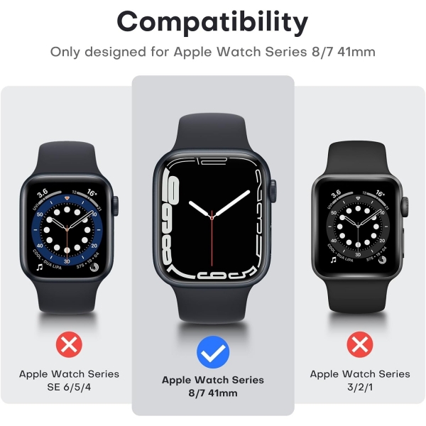 TAURI Apple Watch 9 Ekran Koruyucu (45mm)-Black