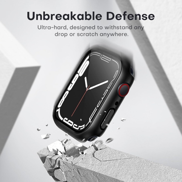 TAURI Apple Watch 9 45mm Bumper Klf-Black