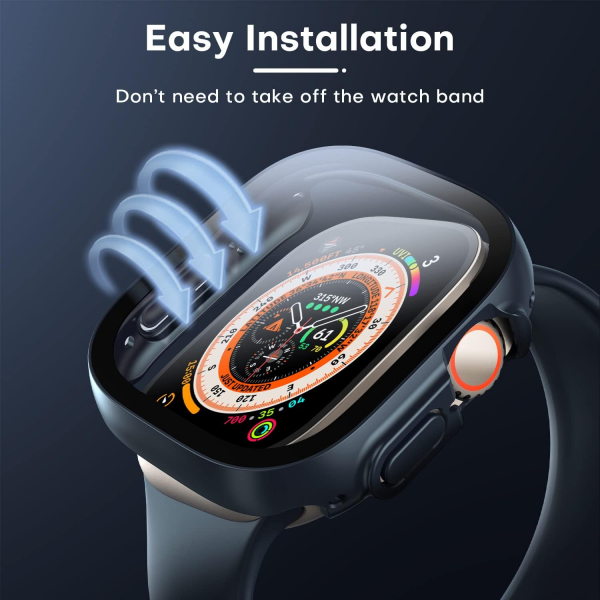 TAURI Apple Watch Ultra 3 49mm Bumper Klf-Blue