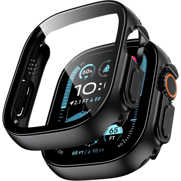 TAURI Apple Watch Ultra 3 49mm Bumper Klf-Black