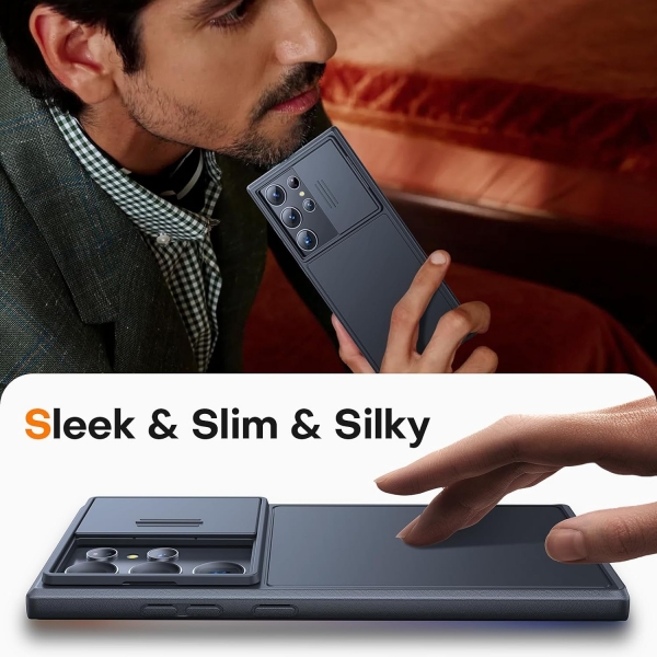 TAURI Galaxy S24 Ultra Standl� K�l�f-Black