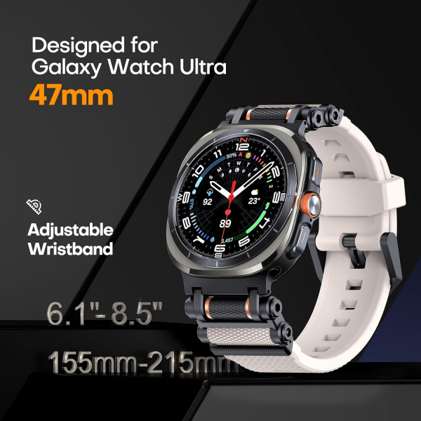 TAURI Galaxy Watch Ultra 47mm Kay-White