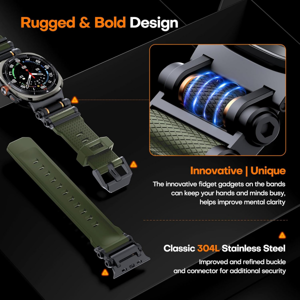 TAURI Galaxy Watch Ultra 47mm Kay-Army Green