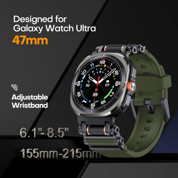 TAURI Galaxy Watch Ultra 47mm Kay-Army Green