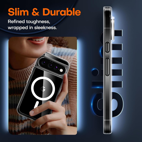 TAURI Google Pixel 11 Uyumlu Manyetik �effaf K�l�f-Clear