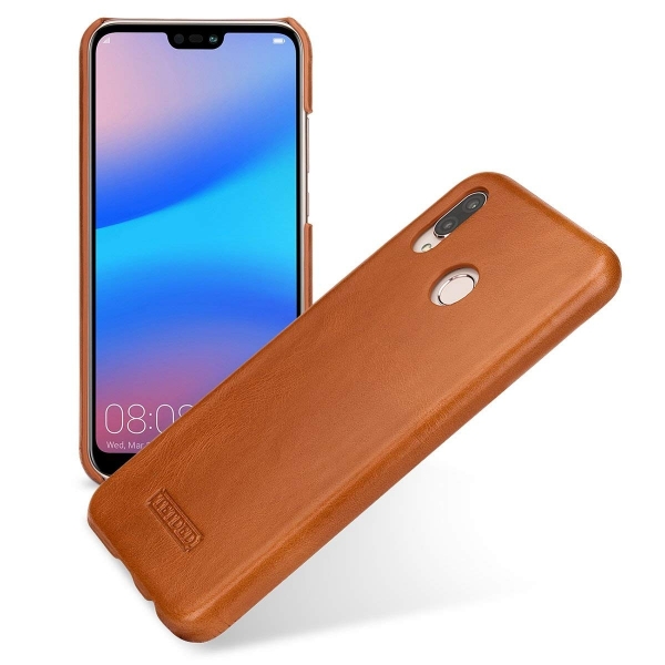 TETDED Huawei P20 Lite Deri Klf-Brown