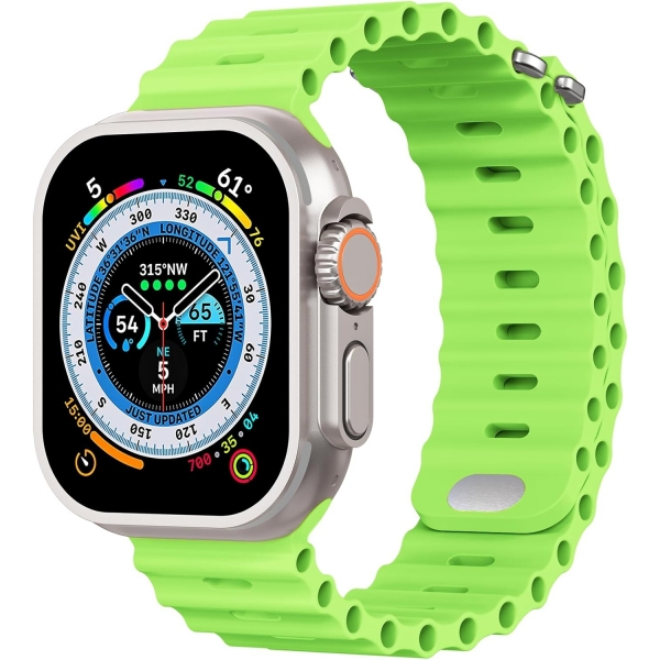 THWALK Apple Watch Ultra 2. Nesil Kay (49mm)-Apple Green
