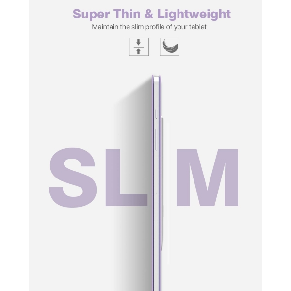 TMOVO Manyetik Samsung Galaxy Tab S8 Klf (11 in)-Light Purple