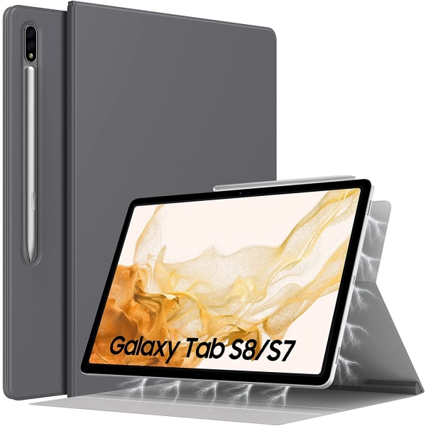 TMOVO Manyetik Samsung Galaxy Tab S8 Klf (11 in)-Space Gray