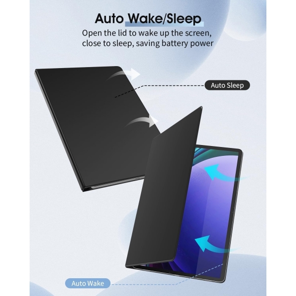 TMOVO Manyetik Samsung Galaxy Tab S9 Klf (11 in)-Black
