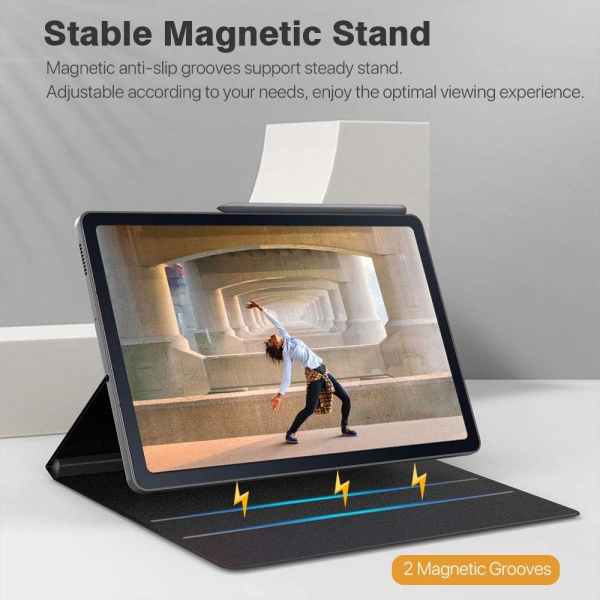 TMOVO Manyetik Galaxy Tab S6 Lite Klf (10.4 in)-Black