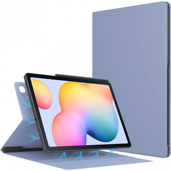 TMOVO Manyetik Galaxy Tab S6 Lite Klf (10.4 in)-Lavender Gray