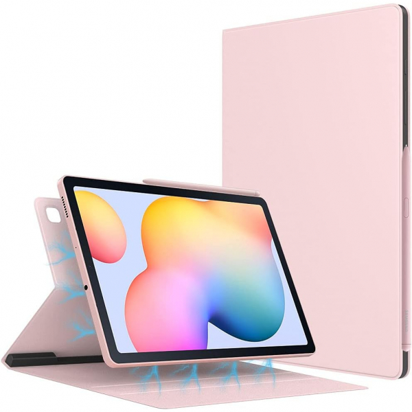 TMOVO Manyetik Galaxy Tab S6 Lite Klf (10.4 in)-Light Pink