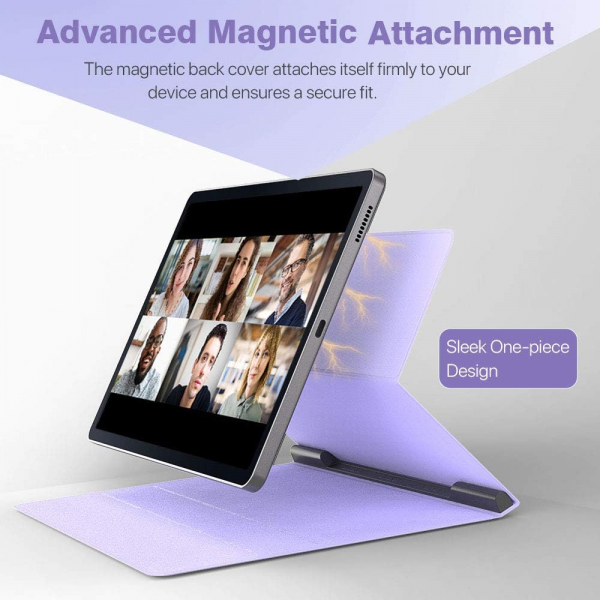 TMOVO Manyetik Galaxy Tab S6 Lite Klf (10.4 in)-Light Purple
