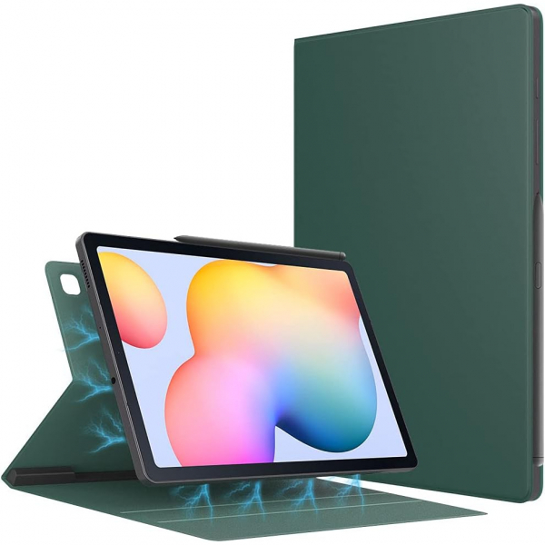 TMOVO Manyetik Galaxy Tab S6 Lite Klf (10.4 in)-Midnight Green