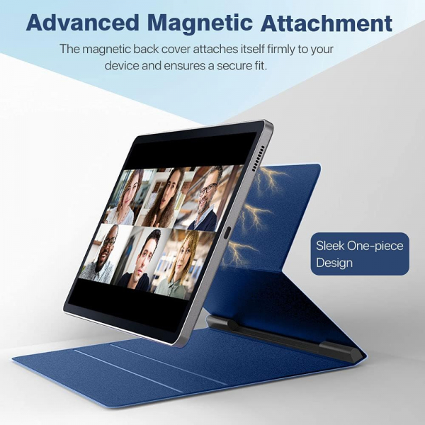 TMOVO Manyetik Galaxy Tab S6 Lite Klf (10.4 in)-Navy Blue