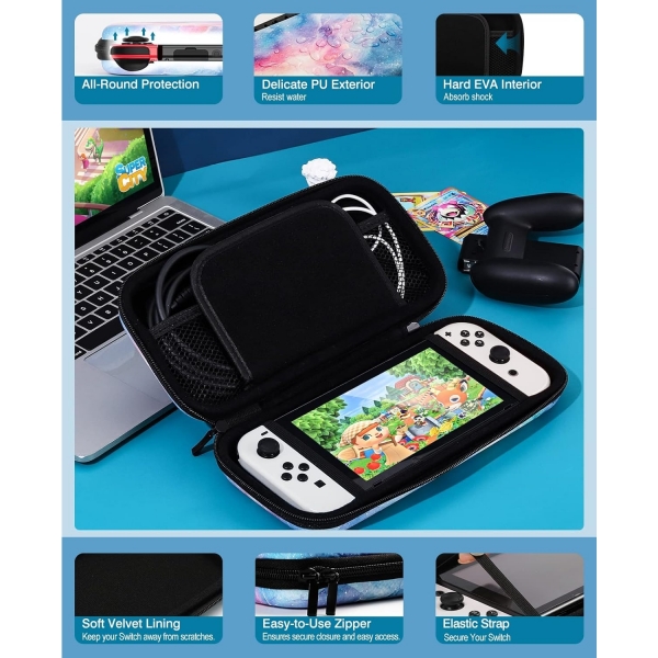 TMOVO Nintendo Switch OLED Klf-Dreamy Nebula