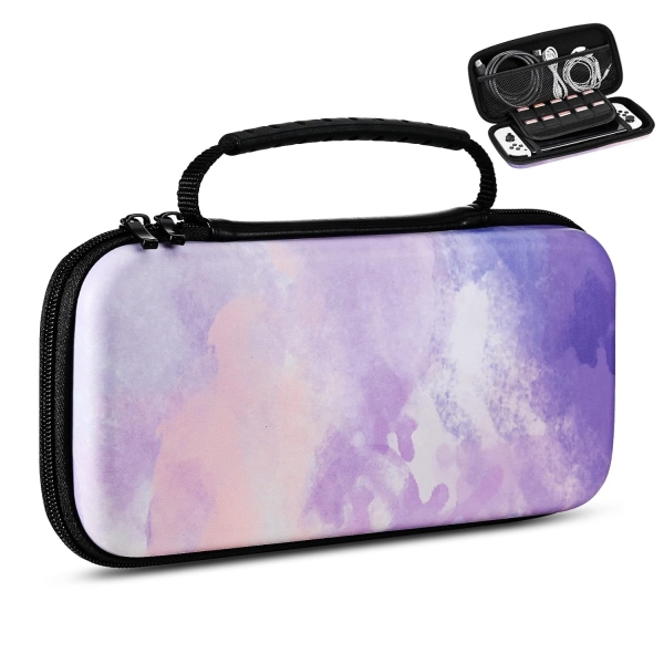 TMOVO Nintendo Switch OLED Klf-Watercolor Purple