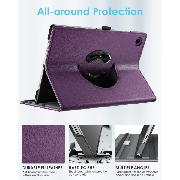 TMOVO Rotating Galaxy Tab A9 Plus Klf -Purple