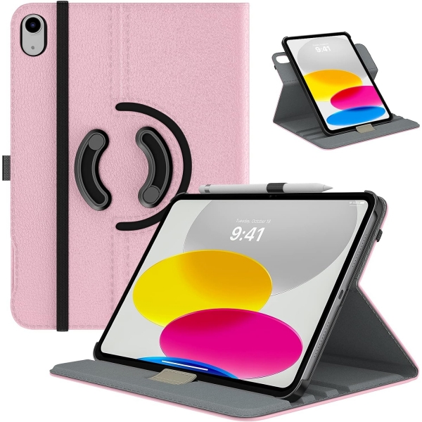 TMOVO Rotating iPad 10.Nesil Klf (10.9 in)-Pink