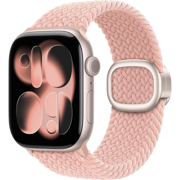 TOCOL �rg�l� Manyetik Esnek Apple Watch Kordonu-Pink