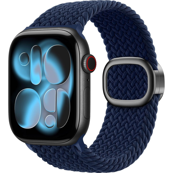 TOCOL �rg�l� Manyetik Esnek Apple Watch Kordonu-Dark Blue