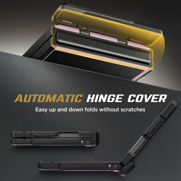 TONGATE Galaxy Z Flip 8 Ekran Koruyuculu Standl� K�l�f-Pink