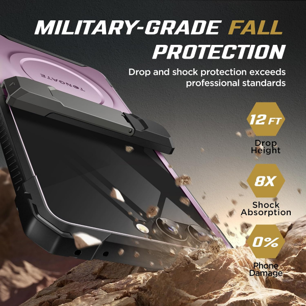 TONGATE Galaxy Z Flip 8 Ekran Koruyuculu Standl� K�l�f-Pink