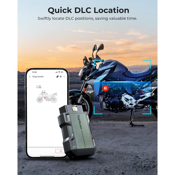 TOPDON TopScan Bluetooth Motosiklet Tan� Cihaz�