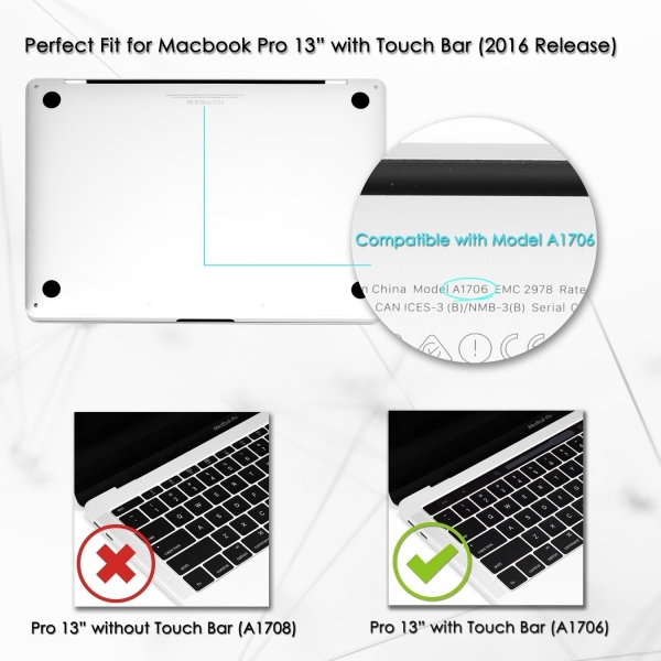 Top Case Macbook Pro Sert Kapak Kilif 13 Inc Touch Bar 4803