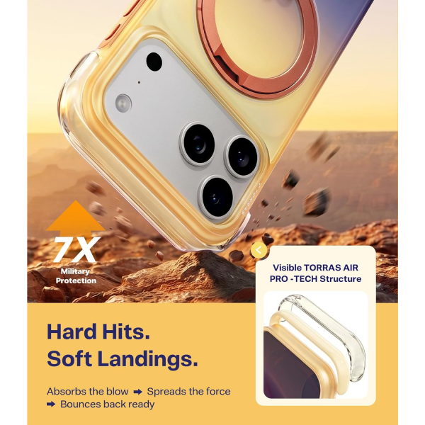 TORRAS Apple IPhone 17 Pro O3 Air Standl� K�l�f-Arizona Glow