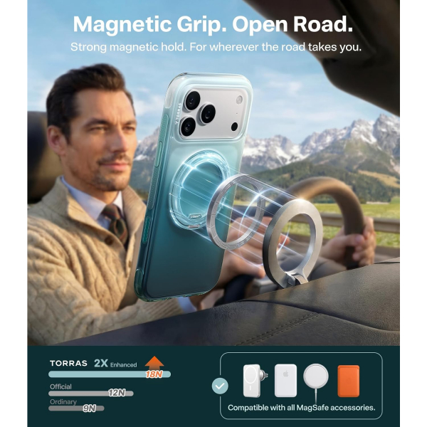 TORRAS Apple IPhone 17 Pro O3 Air Standl� K�l�f-Misty Fjord