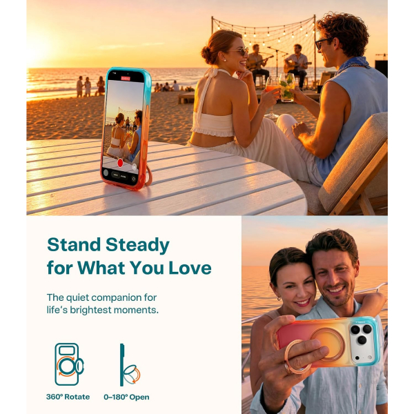TORRAS Apple IPhone 17 Pro O3 Air Standl� K�l�f-Coastal Sunset