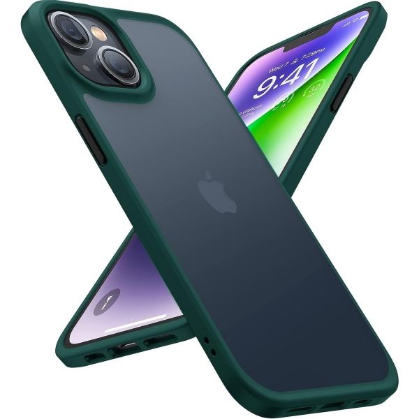 TORRAS Apple iPhone 15 Plus Darbeye Dayankl Klf-Forest Green