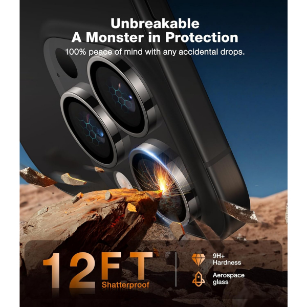 TORRAS Apple iPhone 16 Pro/16 Pro Max Lens Koruyucu-Desert Titanium