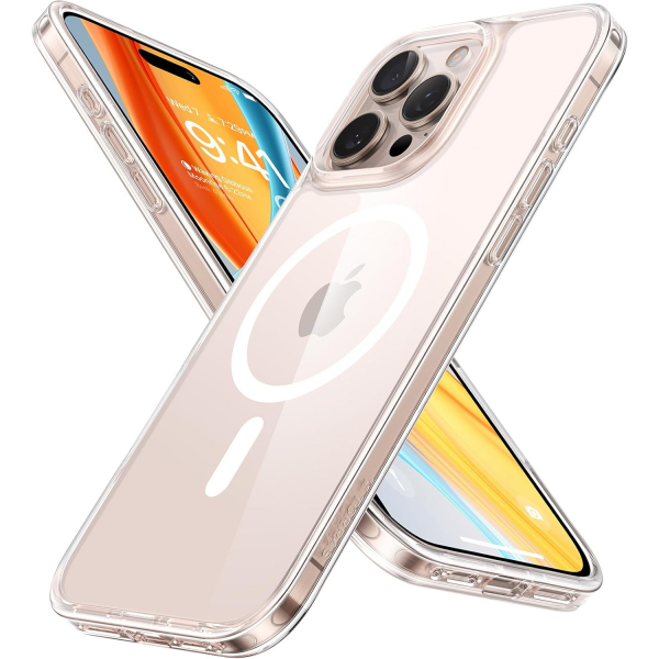 TORRAS Apple iPhone 16 Pro Max Manyetik Klf-Clear