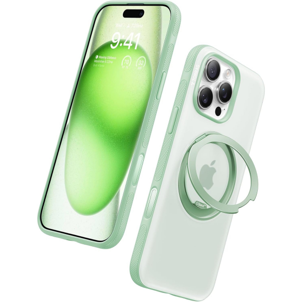 TORRAS Apple iPhone 16 Pro Max Ostand Fitness Klf-Mint Green 