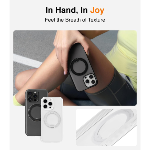 TORRAS Apple iPhone 16 Pro Max Ostand Fitness Klf-Glacier White 