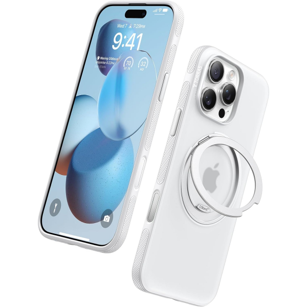 TORRAS Apple iPhone 16 Pro Max Ostand Fitness Klf-Glacier White 