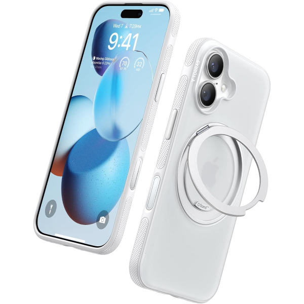 TORRAS Apple iPhone 16 Ostand Fitness Klf-Glacier White 