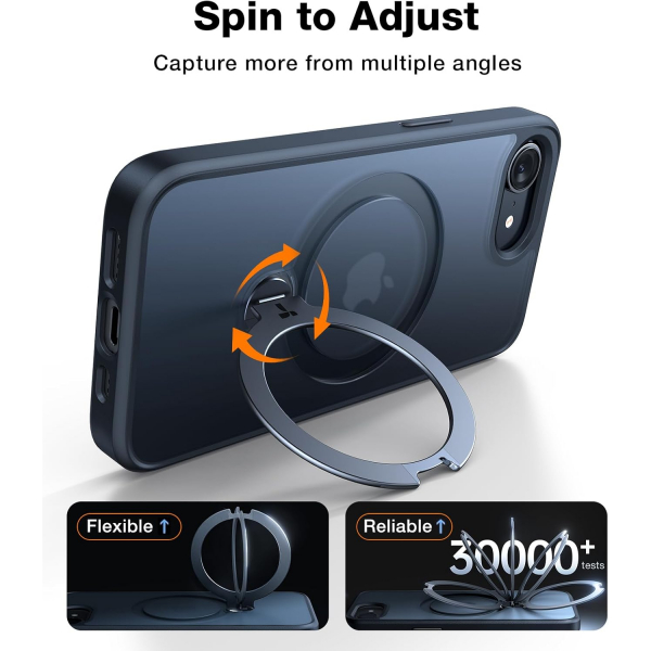 TORRAS Apple iPhone 16e Spin Klf-Black 