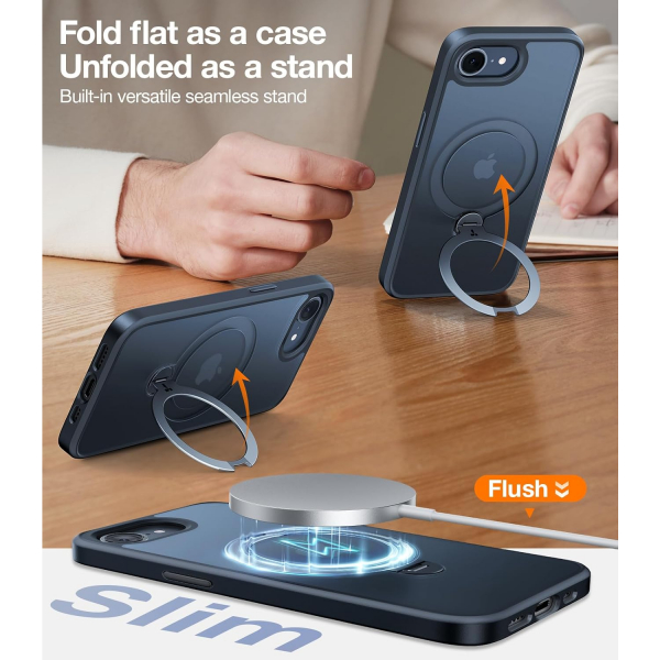 TORRAS Apple iPhone 16e Spin Klf-Black 