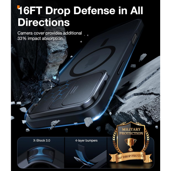 TORRAS Apple iPhone 16 Pro Max Kamera Koruyuculu Klf 