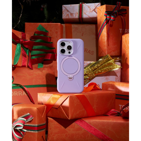 TORRAS Apple iPhone 16 Pro Max Spin Silikon Klf -Purple