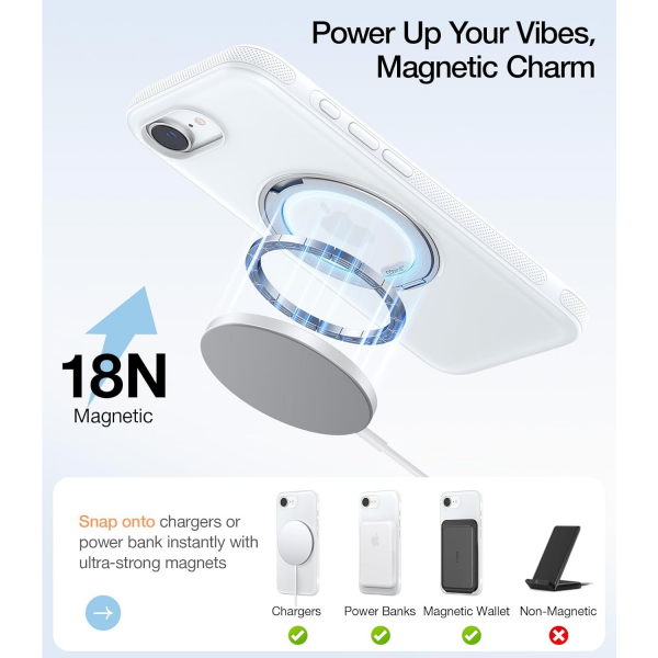 TORRAS Apple iPhone 16e Ostand Fitness Klf-White