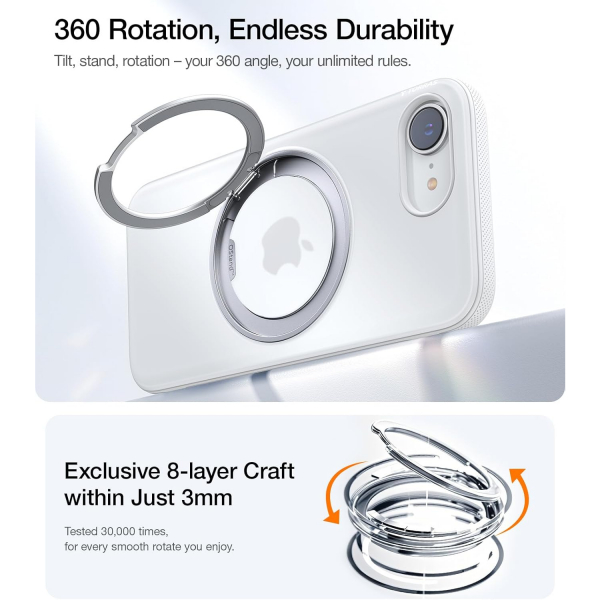 TORRAS Apple iPhone 16e Ostand Fitness Klf-White