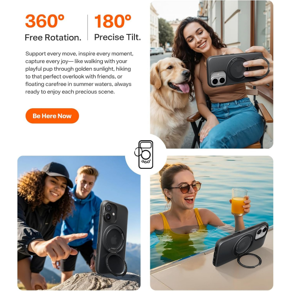 TORRAS Apple iPhone 17 Ostand Fitness Klf-Obsidian Black