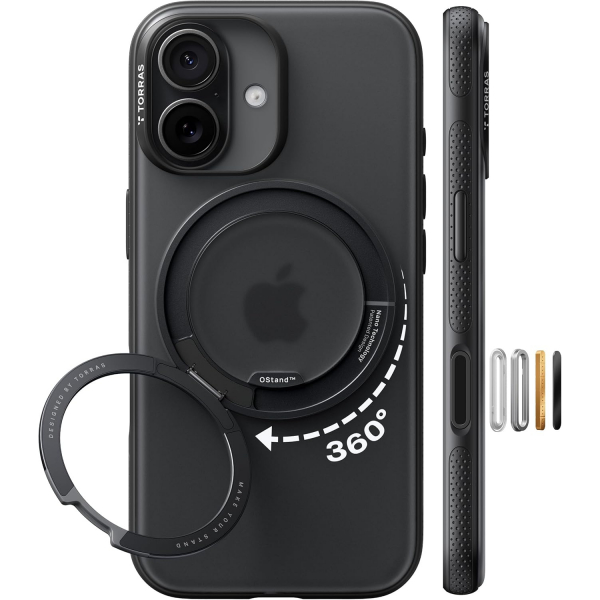 TORRAS Apple iPhone 17 Ostand Fitness Klf-Obsidian Black