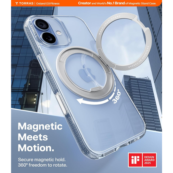 TORRAS Apple iPhone 17 Ostand Fitness Klf-Crystal Clear