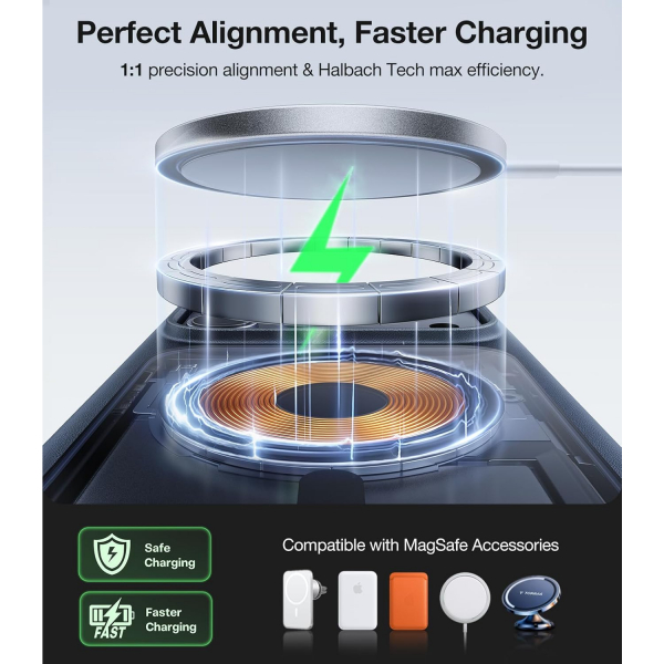 TORRAS Apple iPhone 17 Pro Max Manyetik K�l�f-Black